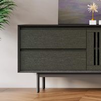 Meubles TV en bois 2026 pour la vente en gros, meubles TV pour salon, style moderne, table TV en MDF noir, table basse