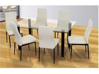 Table à manger en métal, meubles de maison, salle à manger, ensemble de Table en verre classique 2022 usine moins cher moderne 50 pièces gratuites