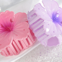 Hot Hawaiian Mignon Fleur Griffe Clips Forte Tenue Non-Silp Hibiscus Cheveux Griffe Fabricants pour Vacances Beach Party