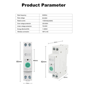 Tuya Smart WiFi Metered Air <b>Switch</b> 63A Power Monitor Remote Control Overload Protection Circuit Breaker - Product Image 2