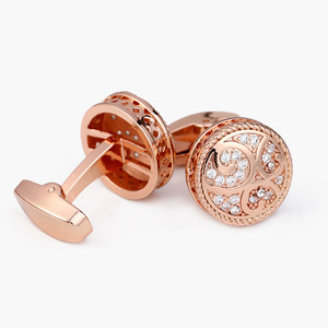 Boutons de manchette vintage pour hommes de haute qualité boutons de manchette de chemise de fleur de luxe - Product Image 6