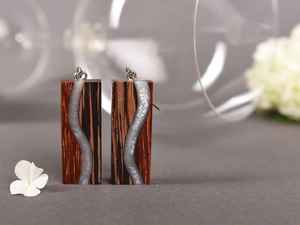 Pendientes Boho de Resina y Madera, Joyería Ligera Hecha a Mano, Diseño Inspirado en la Naturaleza, Regalo Perfecto para Adolescentes, Mujeres y Niñas - Product Image 3