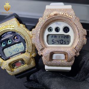 DW6900シリーズ モアサナイト ダイヤモンドウォッチ ケース ベゼル アイスアウト モアサナイトウォッチ 925スターリングシルバー VVS モアサナイトウォッチ ケース GRA - Product Image 3