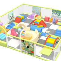 Équipement de terrain de jeu intérieur pour enfants, aire de jeux souple, trampoline, bac à sable, toboggan, structure d'escalade, parc d'attractions, écologique, en bois et en acier inoxydable