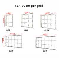 Boîte à lumière rectangulaire pliable portable à LED, support d'affichage en maille imperméable pour les expositions commerciales et les arrière-plans d'affichage