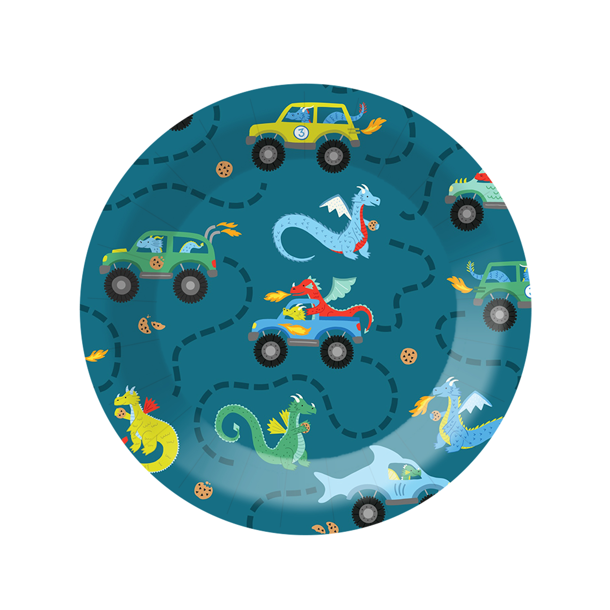 Plato de papel de 9 pulgadas * 8 piezas