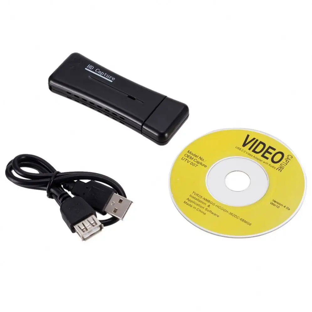 Portable USB 2.0 Easycap HD*MI HD Video Capture Card Adapter DVD Converter Composite Audio To Easy Cap Video Adapter