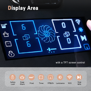 H-one - Placa de Inducción de Alta Gama de 7400W con Ventilación de 36 Pulgadas, Electrodoméstico de Cocina con Control Inteligente TFT y Wifi, Venta Directa de Fábrica - Product Image 2