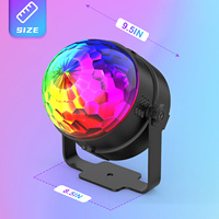 Pas cher Nouveau Son Activé Télécommande LED RGB DJ Party Light Crystal Magic Ball Disco Lights