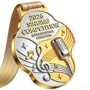 China Manufacturer Valedictorian Medal 2026 With <b>Ribbon</b> Gold Silver Taekwondo Karate Soccer Sports Awards Singing Custom Medal - Product Image 1