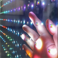 Película de Cristal P20, Pantalla LED Transparente para Interiores, Película Flexible Autoadhesiva para Vidrio, Panel de Visualización para Fachadas de Arquitectura
