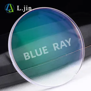 L.jin Optics 1.56ฟ้า HMC แสงสีฟ้า UV420 FSV ป้องกันแสงสะท้อนเลนส์เรซินแข็งอะคริลิคสำหรับแว่นตา