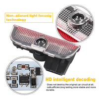 Ampoules LED Intérieures de Porte de Voiture, Lampe de Décoration, Accessoires pour VW Touareg 7P Golf 5 6 7 Jetta MK5 MK6 MK7 Passat B6 B7 B8 B9