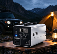 Centrale électrique d'urgence modulaire 384 Wh pour maison, avec boîtier métallique et station d'alimentation super portable moderne à phase divisée