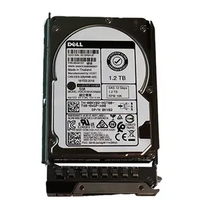 محرك الأقراص الصلبة بقابس ساخن من Dell بسعة 1.2 تيرابايت و15 كلفنًا بدقة 12 جيجابايت/ثانية SAS 512n 2.5 بوصة