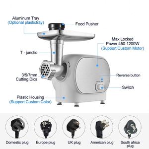 Nouvelle Hachoir à Viande Électrique Créatif en Acier Inoxydable pour Cuisine, Machine à Hacher la Viande - Product Image 5