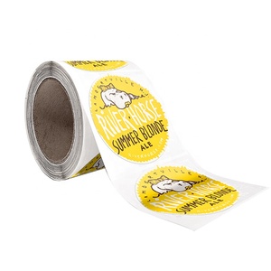 Không thấm nước Vinyl tùy chỉnh cà phê Ice Cream Stickers nhãn <span class=keywords><strong>Maker</strong></span> in ấn Vòng Stickers với logo - Product Image 5