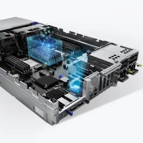 Original Brand New FusionServer 2288 V7 2U 2S Rack Server Made in China Intel Xeon Gold 6430 64GB Memory 1800W Power 1TB HDD