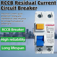 Interruptores Diferenciales RCCB ELCB de 2 Polos 1P+N 16A 20A 25A 32A 40A 50A 63A AC 230V/240V 0.03A, Interruptor de Corriente Residual Electromagnético