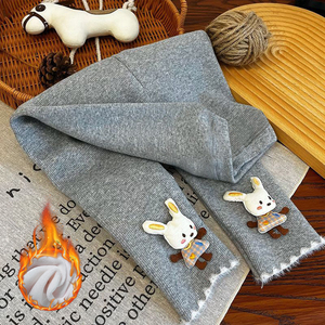 Nuovi <span class=keywords><strong>Leggings</strong></span> da ragazza autunno inverno foderati in pile graziosi pantaloni versatili per bambini in pile dolce caldo - Product Image 2