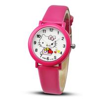Montre-bracelet numérique à quartz pour enfants, motif Hello Kitty, en alliage, avec bracelet en silicone, mignonne et tendance
