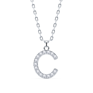 Colgante con Iniciales Personalizadas de la A a la Z, Hecho con Diamantes Cultivados en Laboratorio VVS VS EF y Plata de Ley 925 con Acabado en Oro, Joyería Fina OEM ODM - Product Image 3