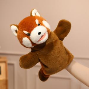 Logotipo personalizado, todos los modelos <span class=keywords><strong>de</strong></span> animales, dinosaurio supersuave, tiburón, mapache, León, Panda, zorro, <span class=keywords><strong>Lobo</strong></span>, oso, marioneta <span class=keywords><strong>de</strong></span> <span class=keywords><strong>mano</strong></span>, juguete <span class=keywords><strong>de</strong></span> peluche para bebé - Product Image 5