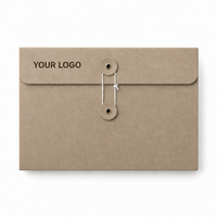 Enveloppes en papier kraft écologique pour emballages cadeaux de vêtements de mode avec impression personnalisée, boîte à enveloppes à œillets