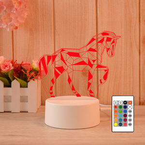 2023 Acrylic 3D LED không dây ngủ Kid phòng ngủ nhỏ ánh sáng ban đêm với từ xa - Product Image 3