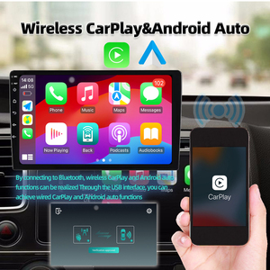 TS18 10 pouces Android <span class=keywords><strong>autoradio</strong></span> lecteur DVD <span class=keywords><strong>écran</strong></span> tactile <span class=keywords><strong>avec</strong></span> double 4G CarPlay Auto RDS WIFI GPS stéréo - Product Image 3