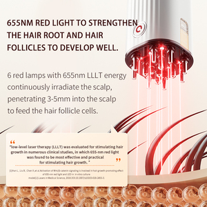 Elektrischer Handkamm mit Öl-Applikator-Kugel und Wurzelkamm Kopfhautmassagegerät - Product Image 2