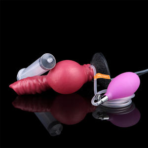 Consolador Anal inflable de silicona con forma de <span class=keywords><strong>lobo</strong></span> para mujer, consolador con nudo de perro con bomba, consolador de silicona para mujer - Product Image 6