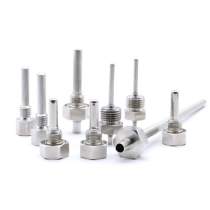 Sensor Suhu Termokopel Berulir Kustom Thermowell NTC RTD Sensor Temperatur Baja Tahan Karat <span class=keywords><strong>Probe</strong></span> 316 - Product Image 1