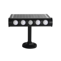 Lampe solaire multifonctionnelle d'extérieur à LED avec panneau détachable et détecteur de mouvement pour mur, clôture, conteneur, toit