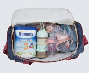Tas popok bayi laki-laki perempuan, kantung Tote 5 potong untuk berpergian ukuran besar untuk ibu dan ayah - Product Image 4