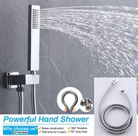 Pommeau de douche thermostatique thermostatique à LED de 20x40 pouces Grand système de salle de bain en laiton avec motif de pulvérisation de pluie pour hôtels