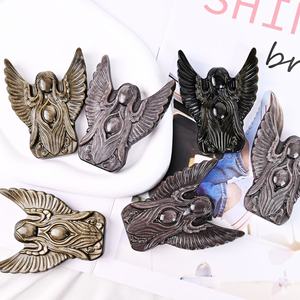 Cristal d'obsidienne naturelle de haute qualité, artisanat de cristal, ange porte-bonheur, pour cadeau souvenir - Product Image 1