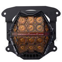 Phares LED Black Horse Leader, phare LED pour moto Indian Roadmaster 2019/2025, lampe avant modifiée