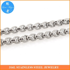 Classique Boîte Ronde 4mm Acier Inoxydable Bijoux Lien Chaîne <span class=keywords><strong>pour</strong></span> Collier et Bracelet <span class=keywords><strong>Faire</strong></span> MJBSN-091 - Product Image 3