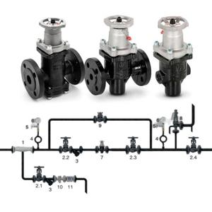 Système de régulateurs de pression industriels fiables Vyc 513, 514, 614 pour chaudières et conduites - Product Image 2