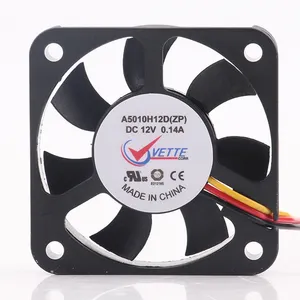 Orijinal 24 24V 48V DC12V 0.14A EC AC 5CM 5010 50X50X10MM yüksek hava hacmi invertör 3-wire a5010hcooling soğutma fanı