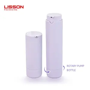 Üretim boş 30Ml 50Ml mor losyon şişesi lüks kozmetik havasız döner pompa cilt bakımı krem şişesi