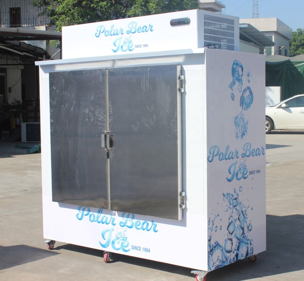 Intérieur/Extérieur glace ensachée marchandises/bac de stockage de glace congélateur