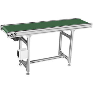 สายพานลำเลียงอุตสาหกรรมอาหารไฟฟ้า วัสดุอะลูมิเนียมและยาง ดีไซน์ใหม่แบบแบ่งส่วนและขยายได้ - Product Image 6