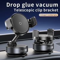 Support de téléphone portable pliable à ventouse rotative à 360° pour navigation automobile, pince de fixation pour téléphone portable