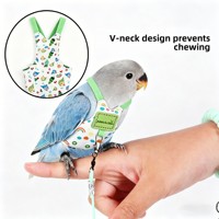 Parrot Pee-Pants, sac absorbant pour déjections d'oiseaux, jetable, en polycoton, design en V, bavoir mignon pour oiseaux