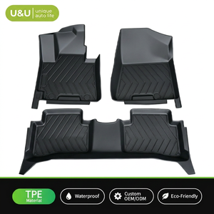 Tappetini Auto di Lusso 7D in TPE Impermeabili, Antiscivolo, Inodore, Resistenti, per Tutte le Stagioni, per Hyundai <span class=keywords><strong>Tucson</strong></span> 2022-2026 - Product Image 1