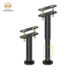 <span class=keywords><strong>Gambe</strong></span> di Supporto <span class=keywords><strong>per</strong></span> Letto <span class=keywords><strong>a</strong></span> T Regolabili in Altezza, Moderne, in Metallo Resistente, con Base Antiscivolo in Gomma <span class=keywords><strong>per</strong></span> Telaio Letto e <span class=keywords><strong>Doghe</strong></span> Centrali - Product Image 1