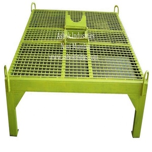 Green Metal Grating Platform with Handle Supports Industrial Use - Product Image 5