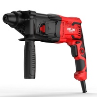 Marteau perforateur rotatif AC Delixi, électrique filaire, pour béton, perceuse à percussion – 3-en-1, haute puissance, qualité industrielle, garantie 1 an